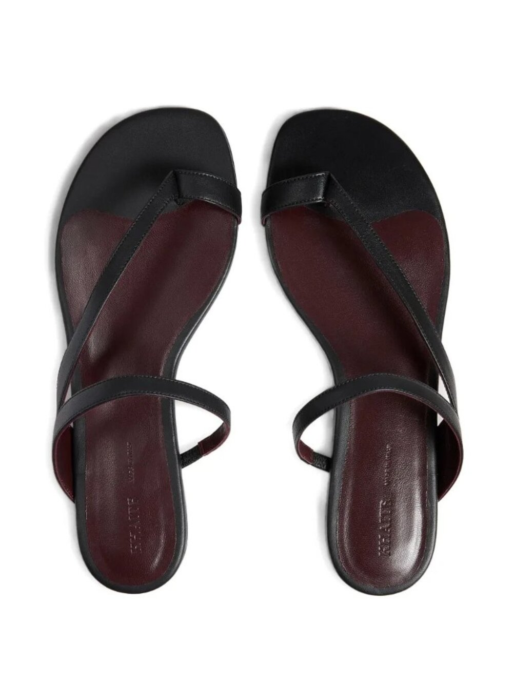 KHAITE Aimee Sandals Black Flats